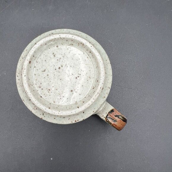 VTG Takahashi Otagiri Blue Wildflower Stoneware Coffee Mug Gray Brown Speckled - Picture 8 of 8